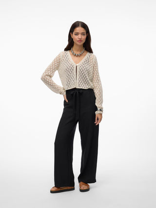 VMLEILANI STITCH LS CROPPED CARDIGAN