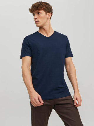 JACK & JONES PLAIN V-NECK T-SHIRT