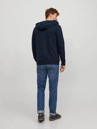 JACK & JONES PLAIN ZIP HOODIE